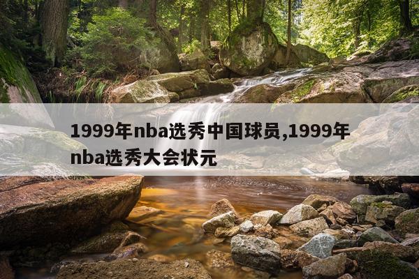 1999年nba选秀中国球员,1999年nba选秀大会状元