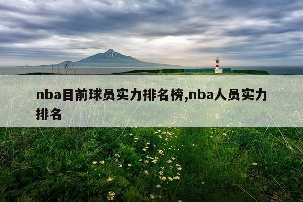 nba目前球员实力排名榜,nba人员实力排名