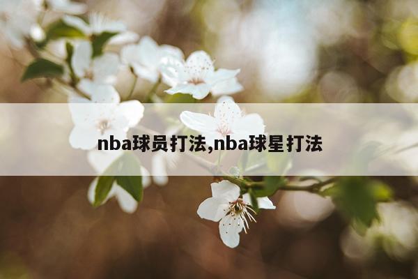nba球员打法,nba球星打法
