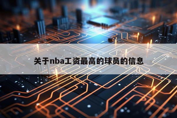 关于nba工资最高的球员的信息