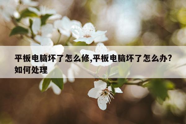 平板电脑坏了怎么修,平板电脑坏了怎么办?如何处理