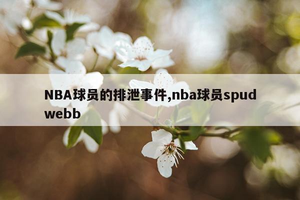 NBA球员的排泄事件,nba球员spudwebb