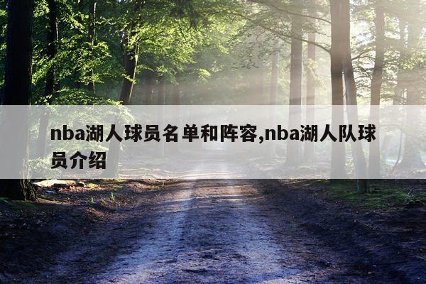 nba湖人球员名单和阵容,nba湖人队球员介绍