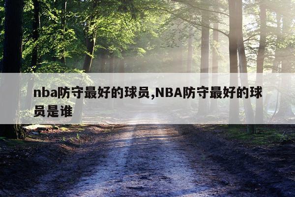 nba防守最好的球员,NBA防守最好的球员是谁