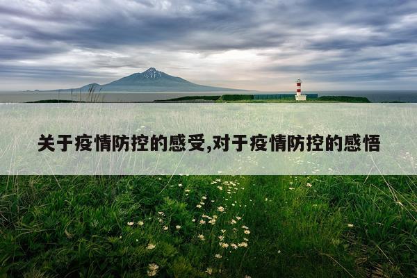 关于疫情防控的感受,对于疫情防控的感悟