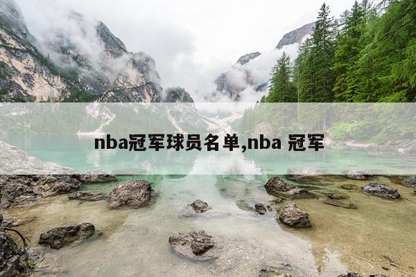 nba冠军球员名单,nba 冠军