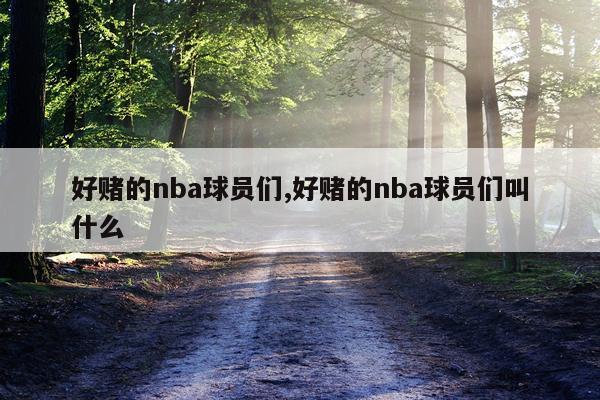 好赌的nba球员们,好赌的nba球员们叫什么