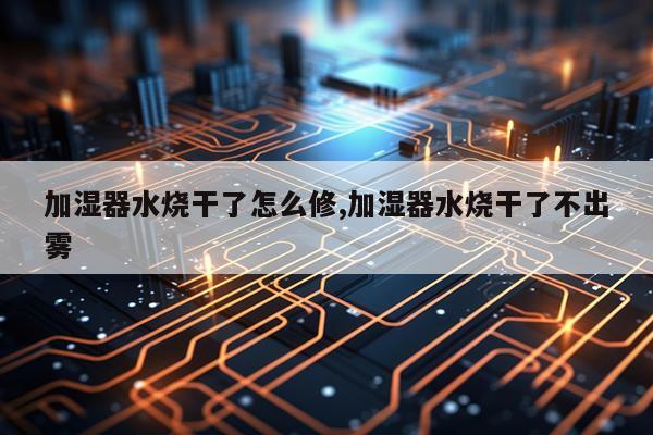 加湿器水烧干了怎么修,加湿器水烧干了不出雾