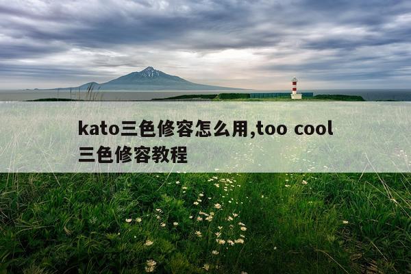 kato三色修容怎么用,too cool三色修容教程