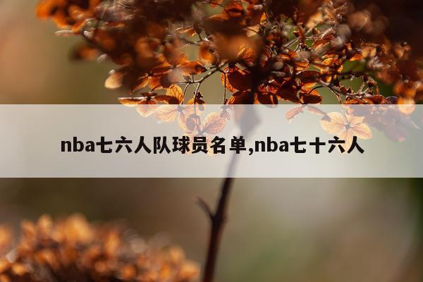 nba七六人队球员名单,nba七十六人