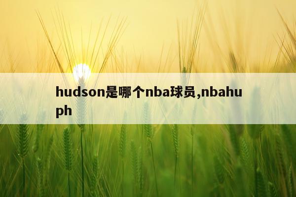 hudson是哪个nba球员,nbahuph