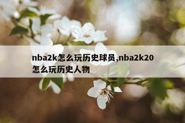 nba2k怎么玩历史球员,nba2k20怎么玩历史人物