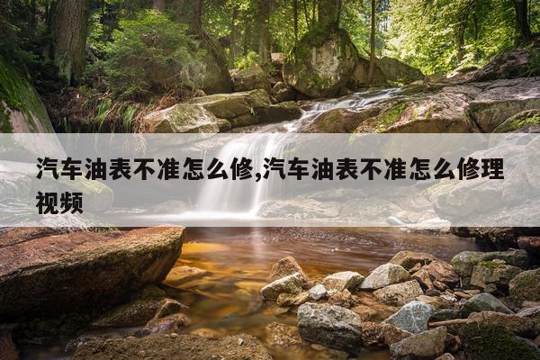 汽车油表不准怎么修,汽车油表不准怎么修理视频