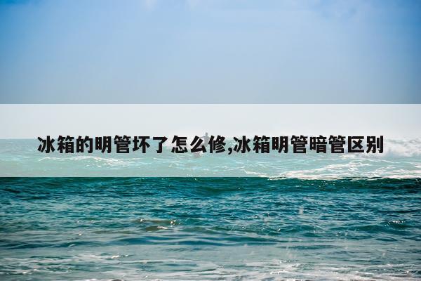 冰箱的明管坏了怎么修,冰箱明管暗管区别