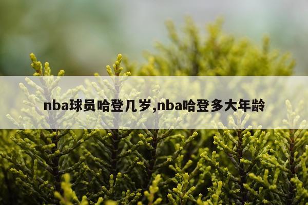 nba球员哈登几岁,nba哈登多大年龄