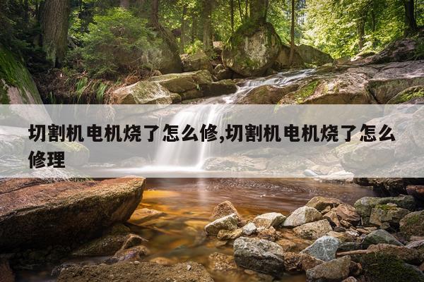 切割机电机烧了怎么修,切割机电机烧了怎么修理