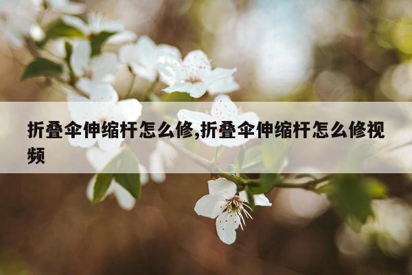 折叠伞伸缩杆怎么修,折叠伞伸缩杆怎么修视频