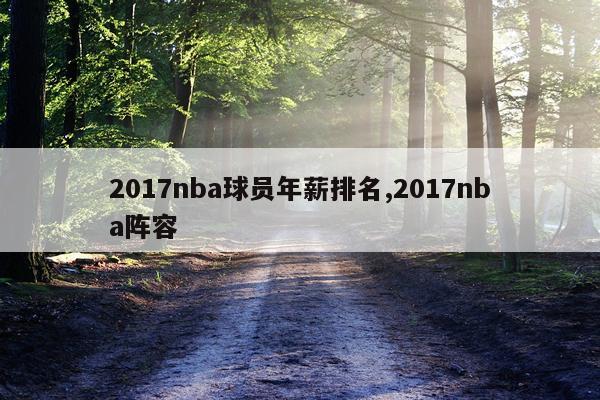 2017nba球员年薪排名,2017nba阵容