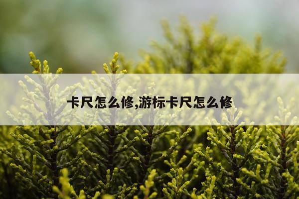 卡尺怎么修,游标卡尺怎么修