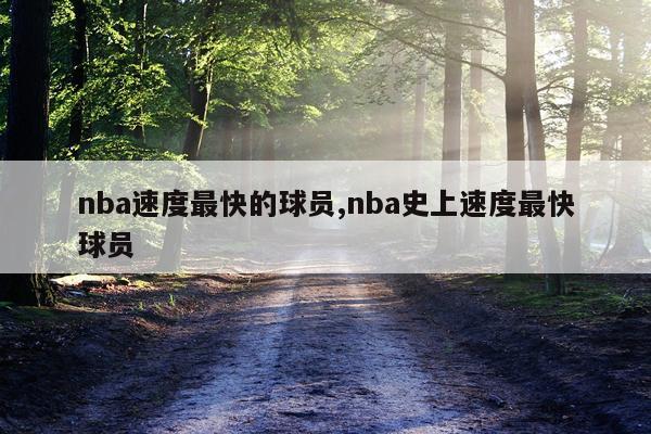 nba速度最快的球员,nba史上速度最快球员