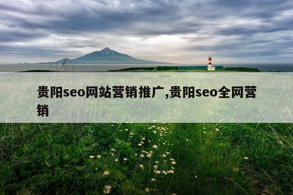 贵阳seo网站营销推广,贵阳seo全网营销
