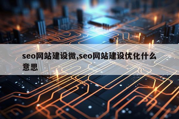 seo网站建设微,seo网站建设优化什么意思