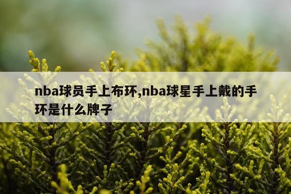 nba球员手上布环,nba球星手上戴的手环是什么牌子