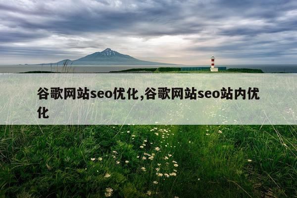 谷歌网站seo优化,谷歌网站seo站内优化