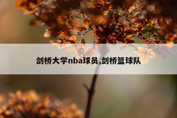 剑桥大学nba球员,剑桥篮球队