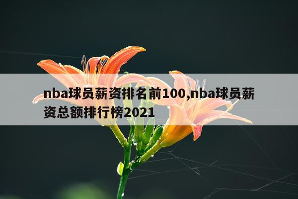 nba球员薪资排名前100,nba球员薪资总额排行榜2021