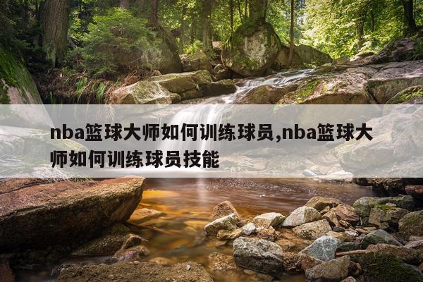 nba篮球大师如何训练球员,nba篮球大师如何训练球员技能