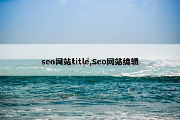 seo网站title,Seo网站编辑