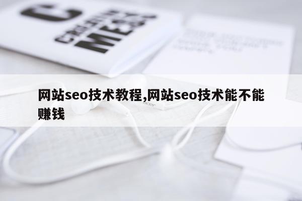 网站seo技术教程,网站seo技术能不能赚钱