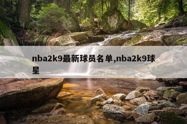 nba2k9最新球员名单,nba2k9球星