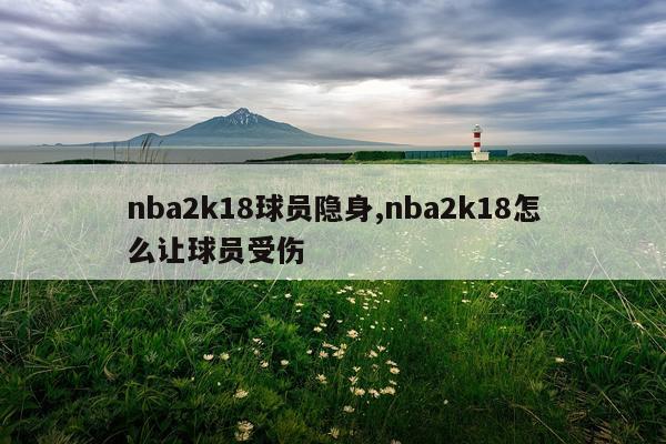 nba2k18球员隐身,nba2k18怎么让球员受伤