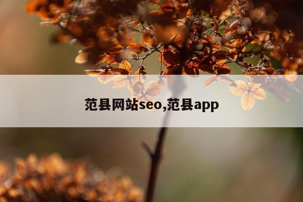 范县网站seo,范县app