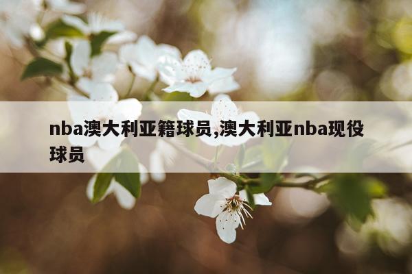 nba澳大利亚籍球员,澳大利亚nba现役球员