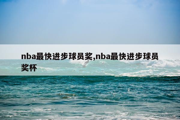 nba最快进步球员奖,nba最快进步球员奖杯