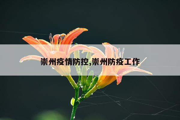 崇州疫情防控,崇州防疫工作