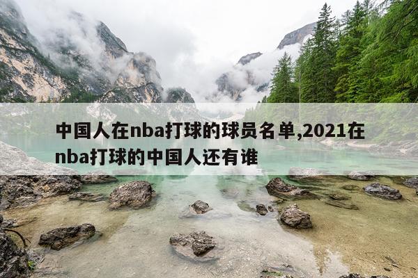 中国人在nba打球的球员名单,2021在nba打球的中国人还有谁