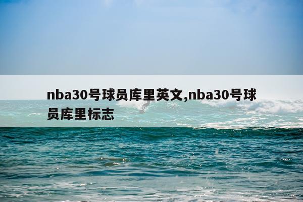 nba30号球员库里英文,nba30号球员库里标志
