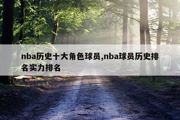nba历史十大角色球员,nba球员历史排名实力排名