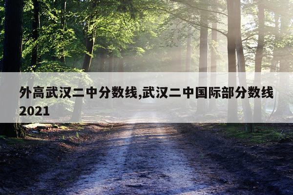 外高武汉二中分数线,武汉二中国际部分数线2021
