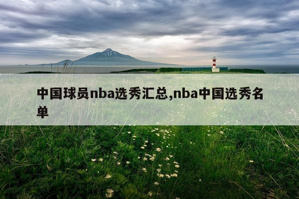 中国球员nba选秀汇总,nba中国选秀名单