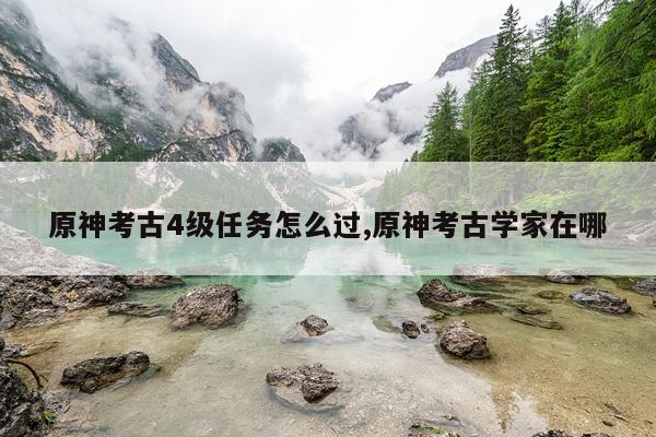 原神考古4级任务怎么过,原神考古学家在哪
