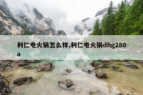 利仁电火锅怎么样,利仁电火锅dhg280a