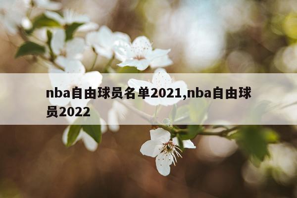 nba自由球员名单2021,nba自由球员2022