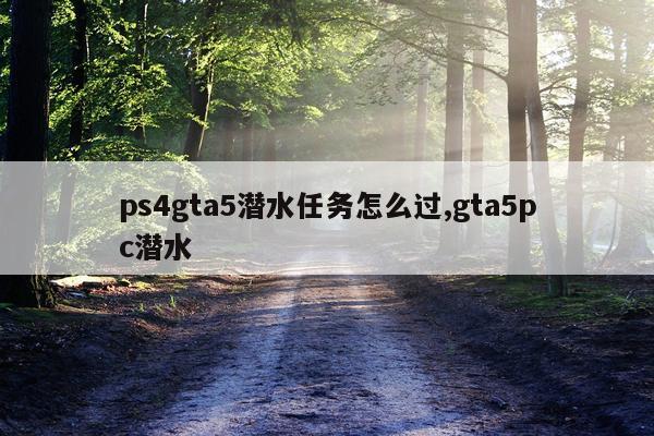 ps4gta5潜水任务怎么过,gta5pc潜水