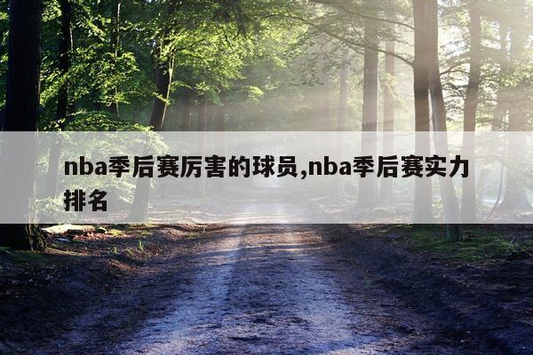 nba季后赛厉害的球员,nba季后赛实力排名